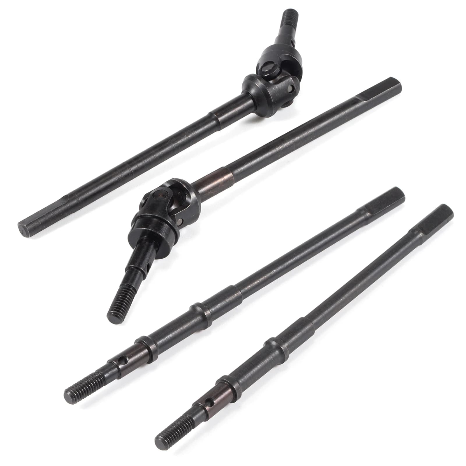 Heat Treated Steel Universal Axle Set and Rear Axle Shafts for Axial SCX10 II AR44 Vanquish VS4-10 Rockjock F9 Straight Axle