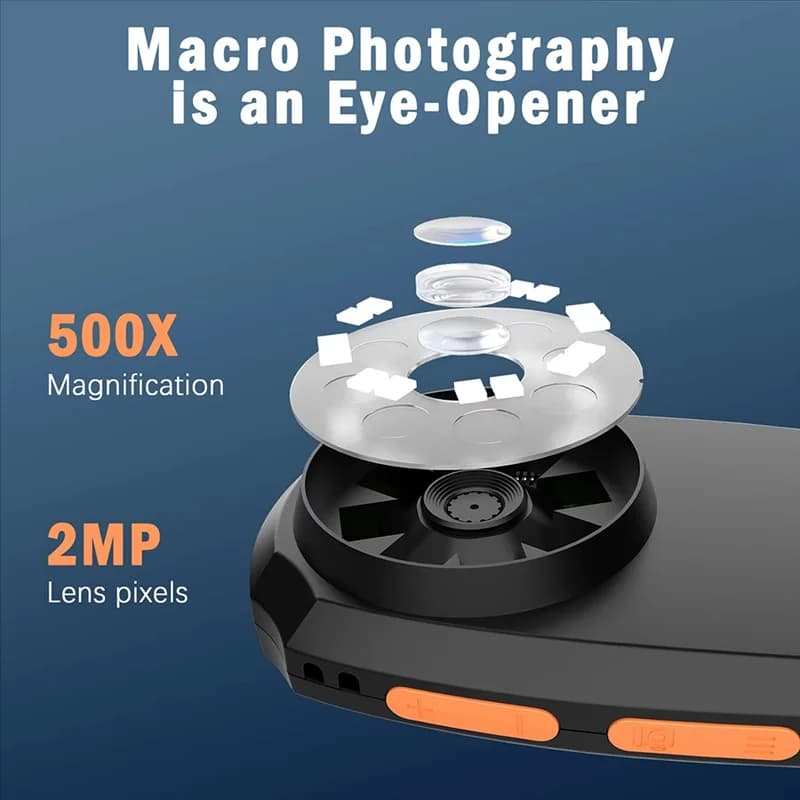 BAAG-1080P Microscopio elettronico 500X Microscopio video 500X 8LED Forelectronics Monete Riparazione gioielli