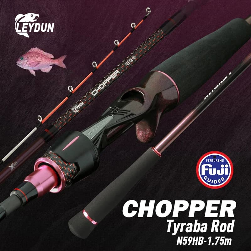 LEYDUN Red Sea Bream Tyraba Canne da pesca 1.75M Super Light Tianium Tip canna da pesca con acqua di mare Canna da pesca per barche