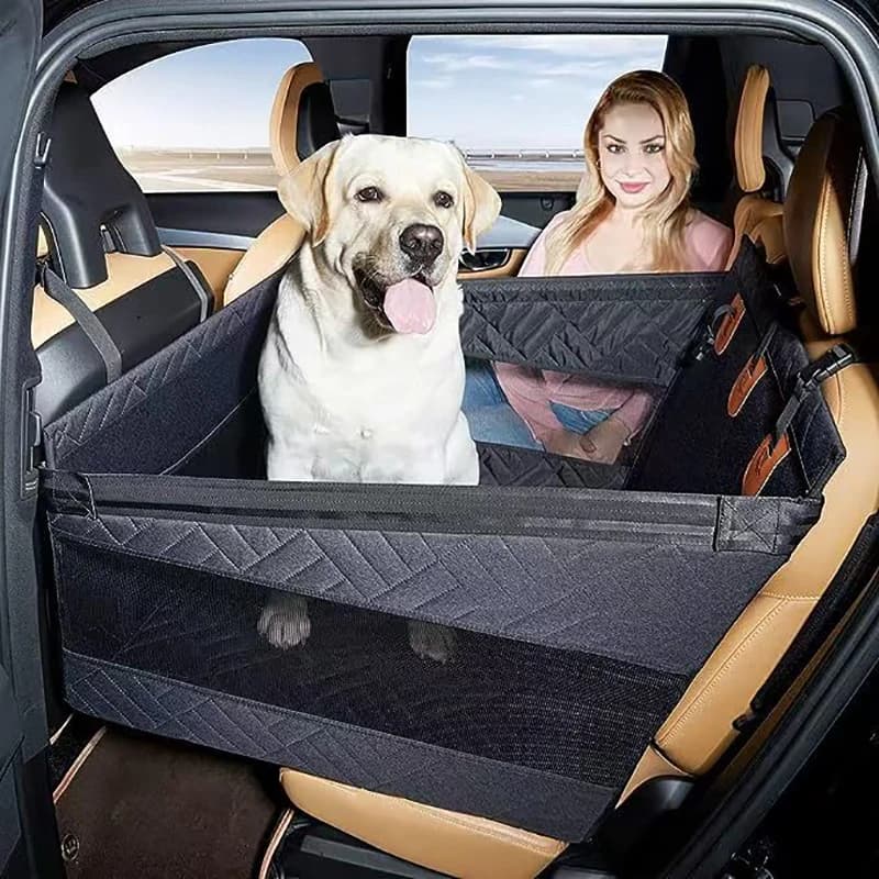 Transportation for Domestic Animals, Car Seat Covers for Medium and Big Dogs, Waterproof, Safe, for Rear Seat, with Rigid Fund, for Cars, SUVs, Trucks