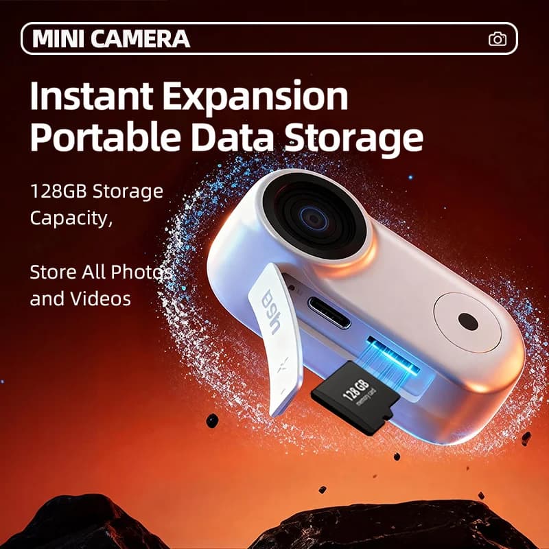 Action Cam Magnetic 1080P HD Mini Camera Wireless Ultra Light Portable DV for Video Recording Vlog for Motorcycle Helmet