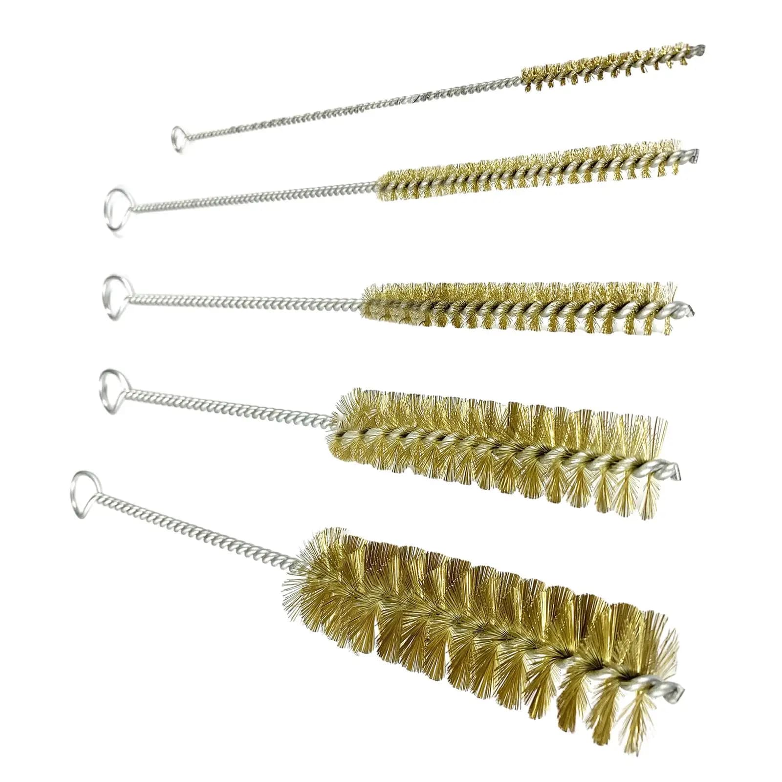 Spazzola metallica con setole Piccolo detergente antiruggine flessibile con manico lungo Spazzola per tubi facile da usare per pulire le bottiglie automatiche dei tubi di lucidatura