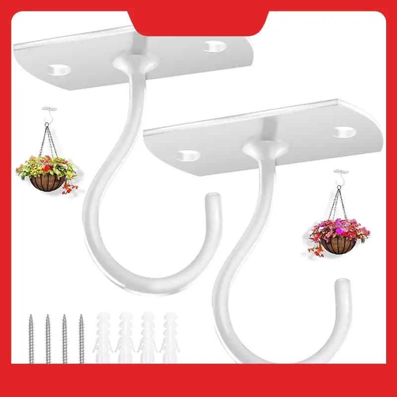 Ganci da soffitto per appendere piante, ganci per piante per appendere mangiatoie per uccelli, lanterne, campanelli eolici, vasi da fiori durevoli