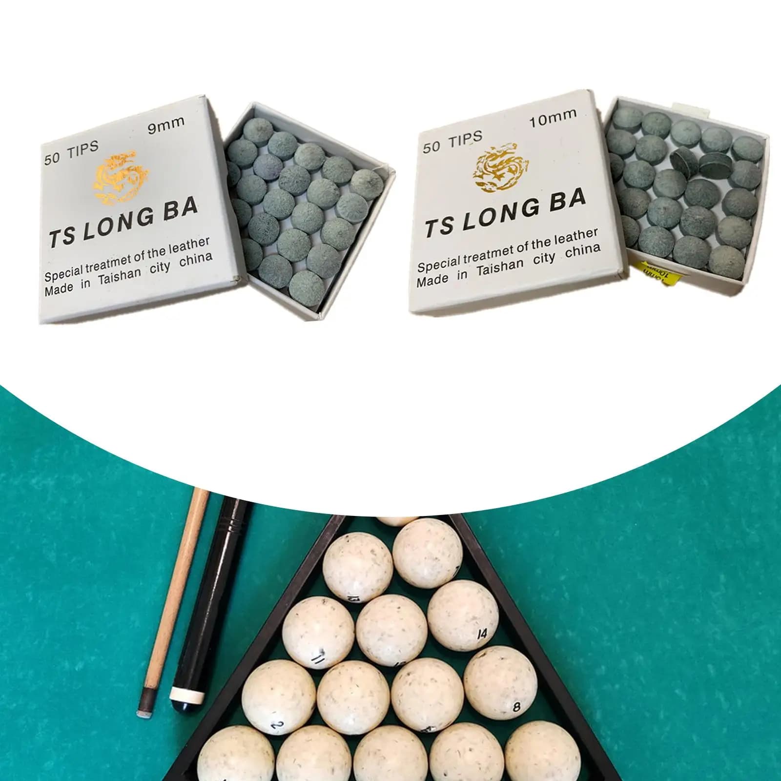 Billiard Pool Cue Tips Lightweight Snooker Cue Head Replacement Pool Stick Billiards Accessories for Indoor Sports and Training