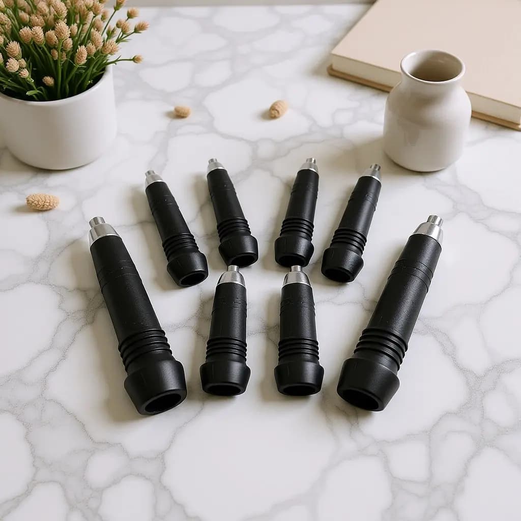 8 Pezzi Punte di Ricambio per Bastoncini da Trekking in Acciaio al Tungsteno, Punte per Bastoni da Passeggio per Terreni Difficili, Escursionismo e Alpinismo