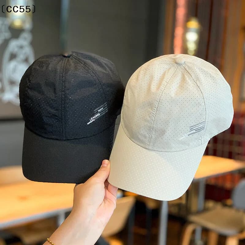 maveraCC55 Berretto da baseball ad asciugatura rapida Sport all'aria aperta Mesh Cappello traspirante per uomo Escursionismo portatile Pesca Sunbonnet Golf Berretto regolabile