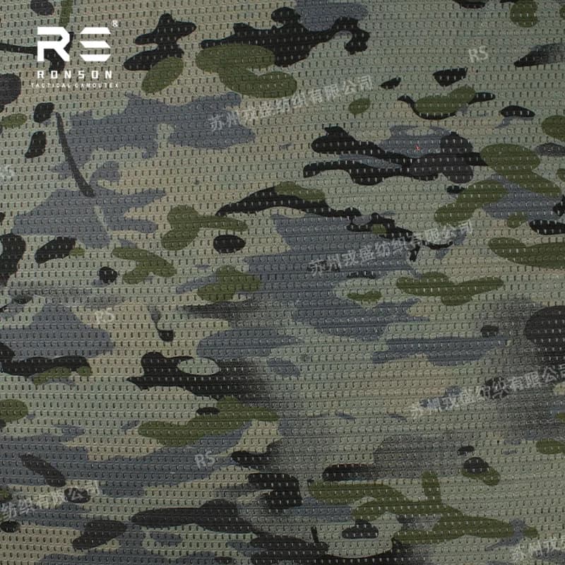 Australia MMPU Dark blue camouflage fabric 120 g/m2 Light polyester knitted fabric for tactical use Touch soft masks