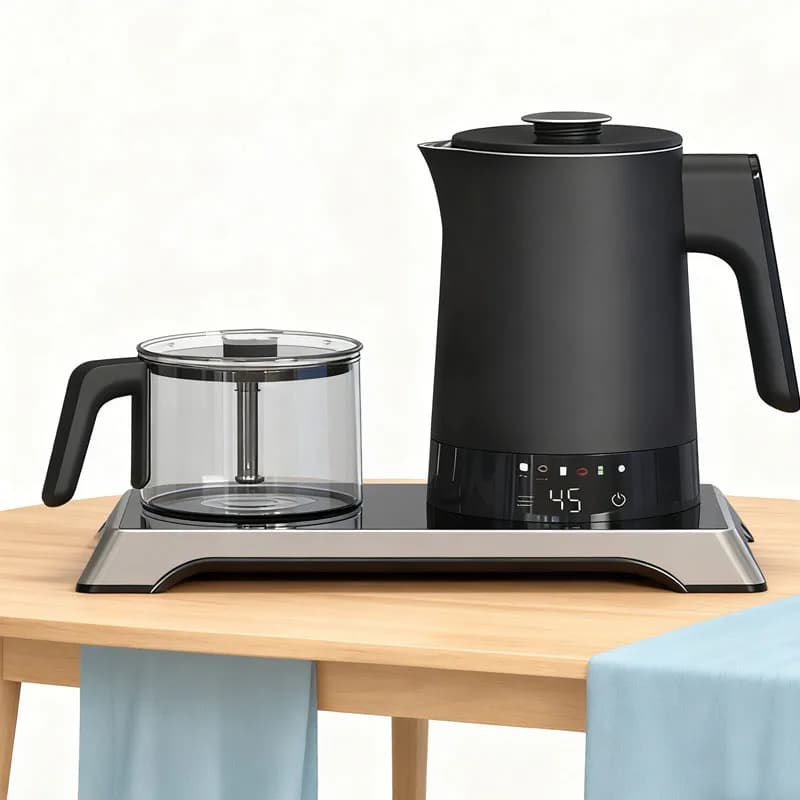 Set di bollitori elettrici in acciaio inox con controllo intelligente della temperatura, controllo digitale, spegnimento automatico, per uso domestico e alberghiero