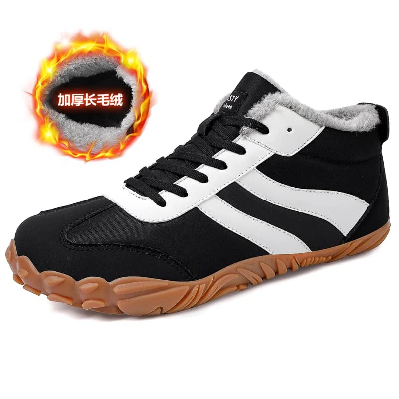 New Winter Snow Boots for Men Women Barefoot Outdoor Non-slip Warm Fur Casual Sneakers Plus Size Couple Ankle Boots Hiking Shoes