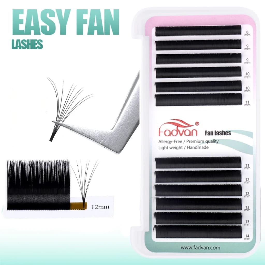 Fadvan Easy Fanning Flower Eyelashes Extensions Professional fake lashes in flower Automatic Venting Natural fake lashes