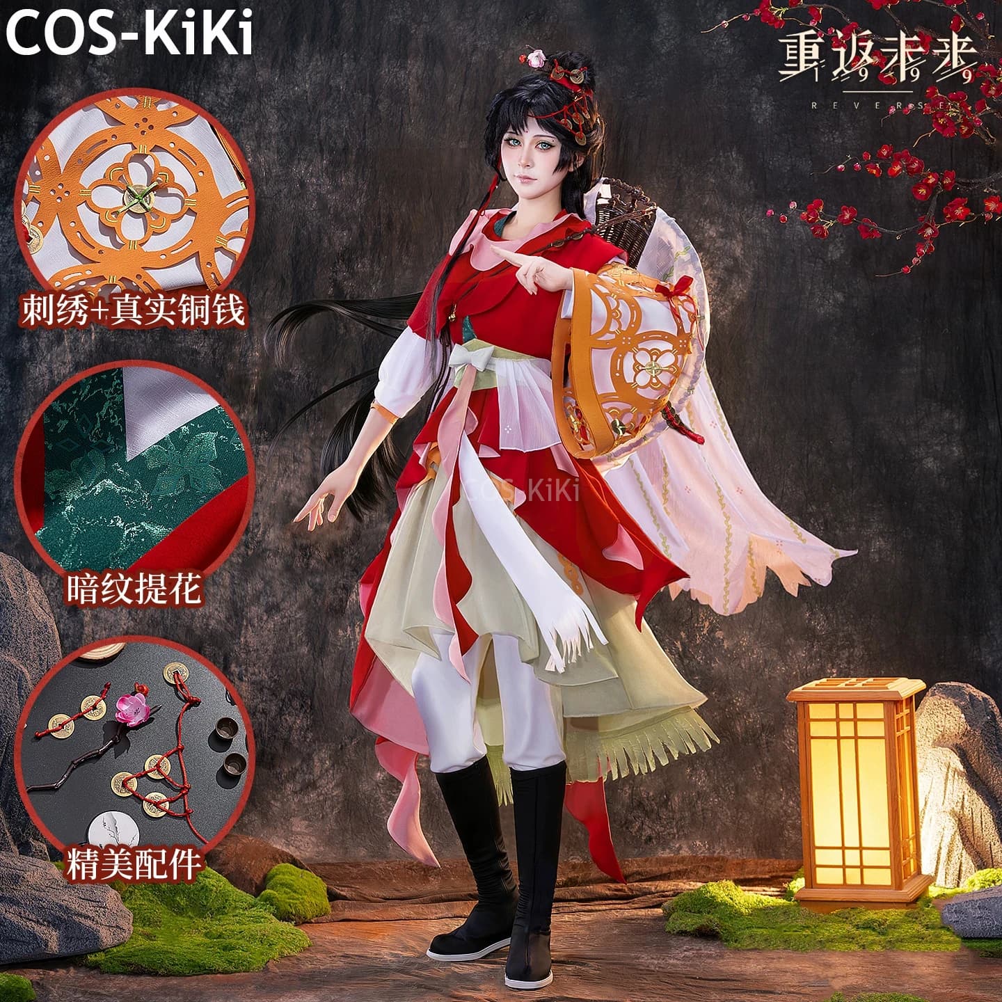 Costume Cosplay COS-KiKi Reverse:1999 Paper Heron Downstream Of Letting Go, Stile Cinese con Elementi Han, per Halloween Donna