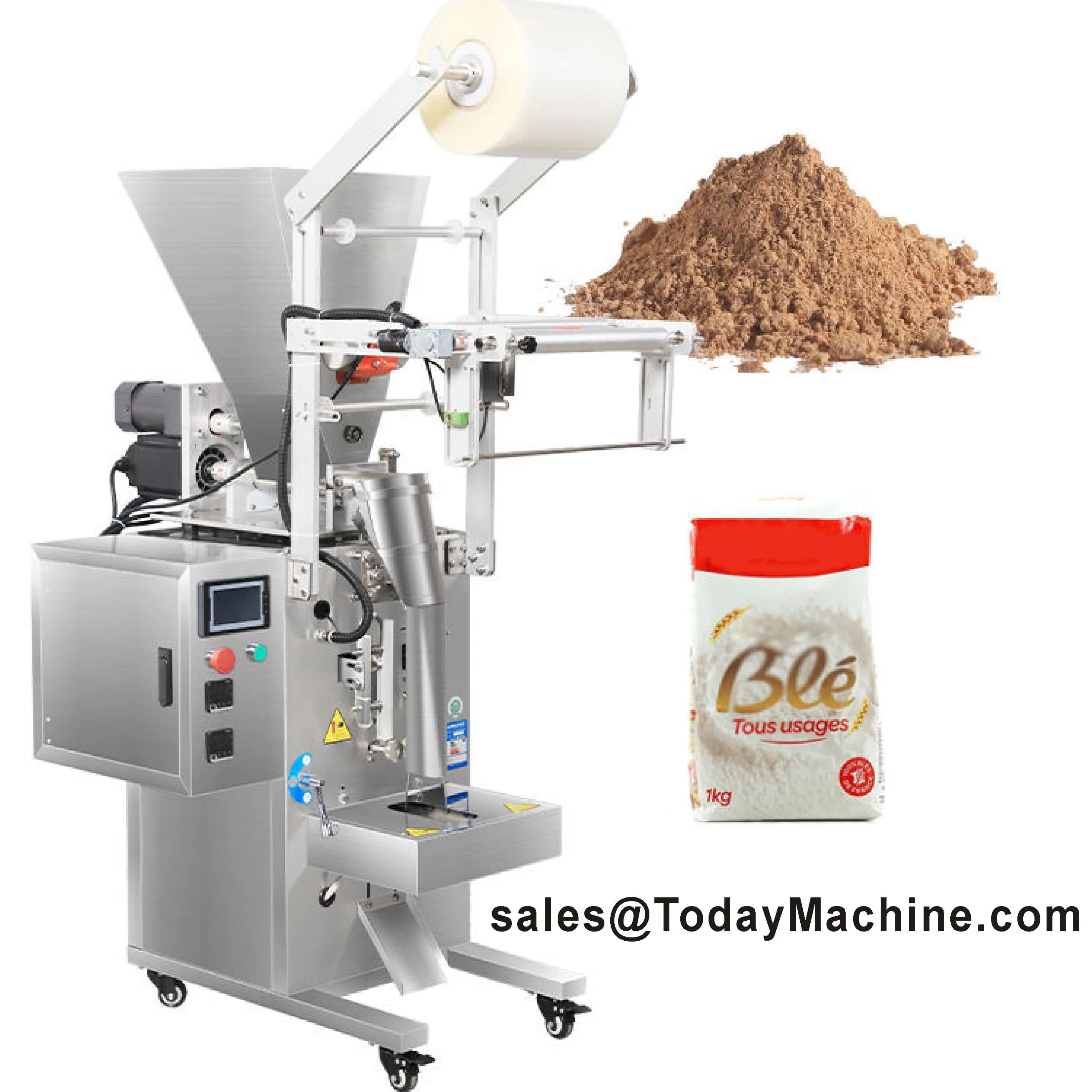 Auger Filling Round Corner Sachet Enzyme Collagen Powder Packing Machine