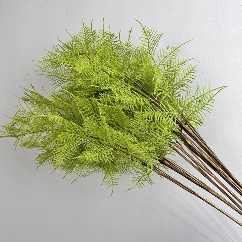 Real Touch Artificial Fern Plant Handmade Elegant Design Artificial Greenery Fern Plastic Material Fake Plants Holiday Party