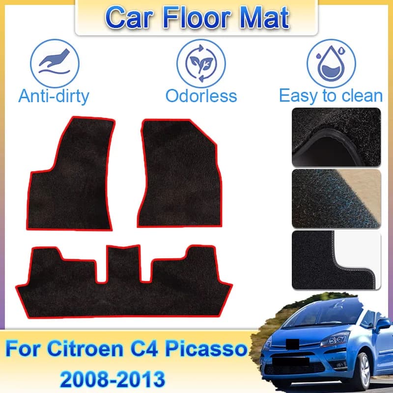 For Citroen C4 Picasso Grand C4 5 places 2008 ~ 2013 2011 Carpets Foot Relief Foot Reliefs Mats Panel Car Mats Pad Accessories