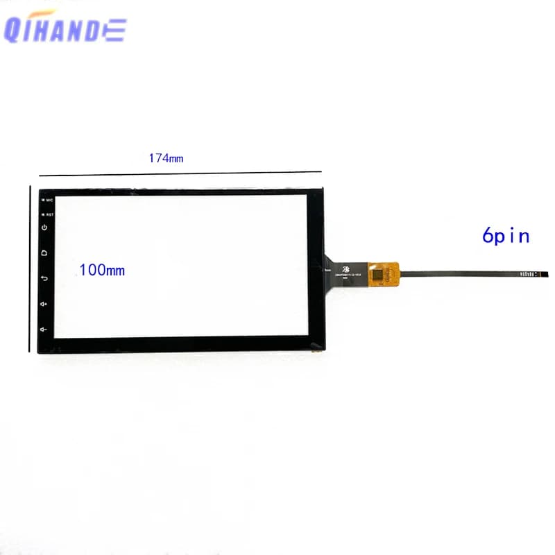 2.5D Nuovo Touch Screen da 7 pollici P/N FD101GS0035A-FPC-V02 GPS Navigazione per auto DVD Radio Capacitivo Touch Digitizer Sensore Pannello in vetro