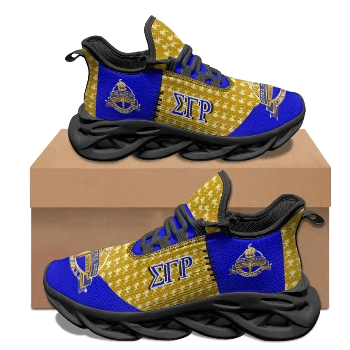 Scarpe da ginnastica traspiranti da donna con plateau e lacci, stampa Sigma Gamma Rho, comode, leggere, antiscivolo