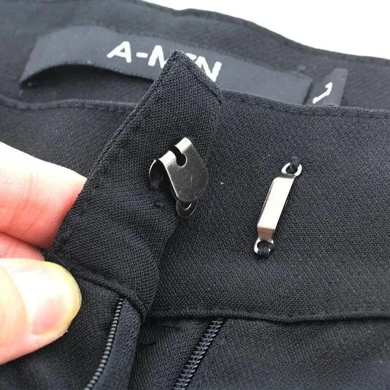 Bottone in Metallo per Jeans, Fibbia Fissa, Bottone Nascosto, Gancio per Pantaloni, Accessori per Abbigliamento Regolabili e Fissi