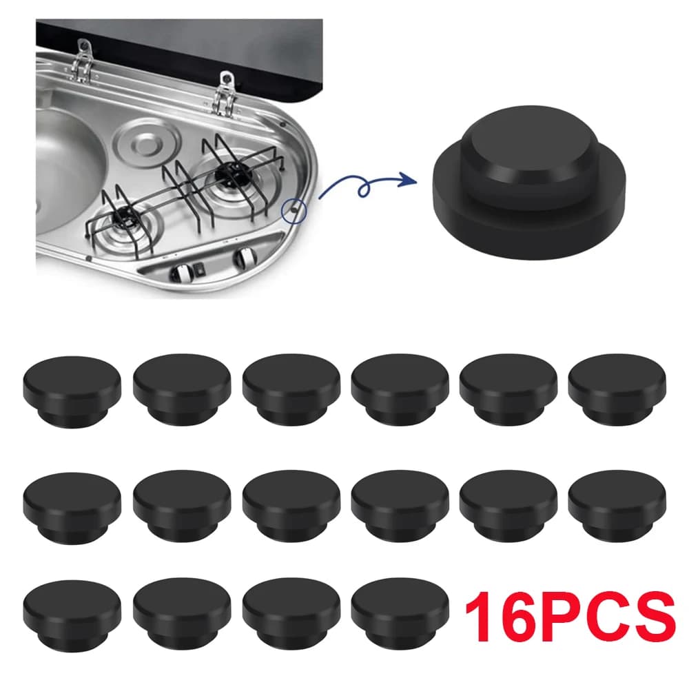 16 Pz/set Tappi di Gomma Per Smev Dometic Passacavo Manicotto Pan Piano di Supporto Motorhome Caravan Camper Van Camper Rimorchio Accessori
