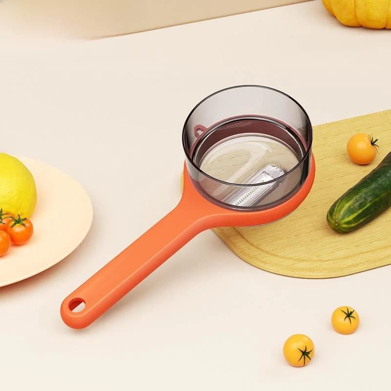 Creative Pelapatate with Organizing Container for Domestic Use, Fruit and Vegetable Kitchen Tools, Fruit and Vegetable Knife