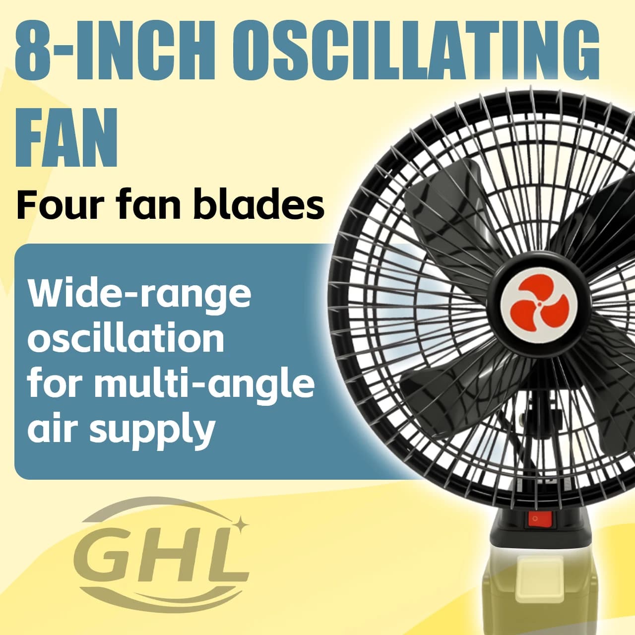 Makita Brushless Corded 8-Inch Lithium-ion Battery-Powered Fan for Fishing and Outdoor Use