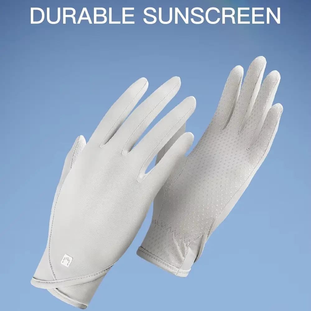 Sunscreen gloves Thin Ice Silk Women's for Women and Men Driving Electric Motorcycles Fishing UV Protection, Anti Slip,ventilate