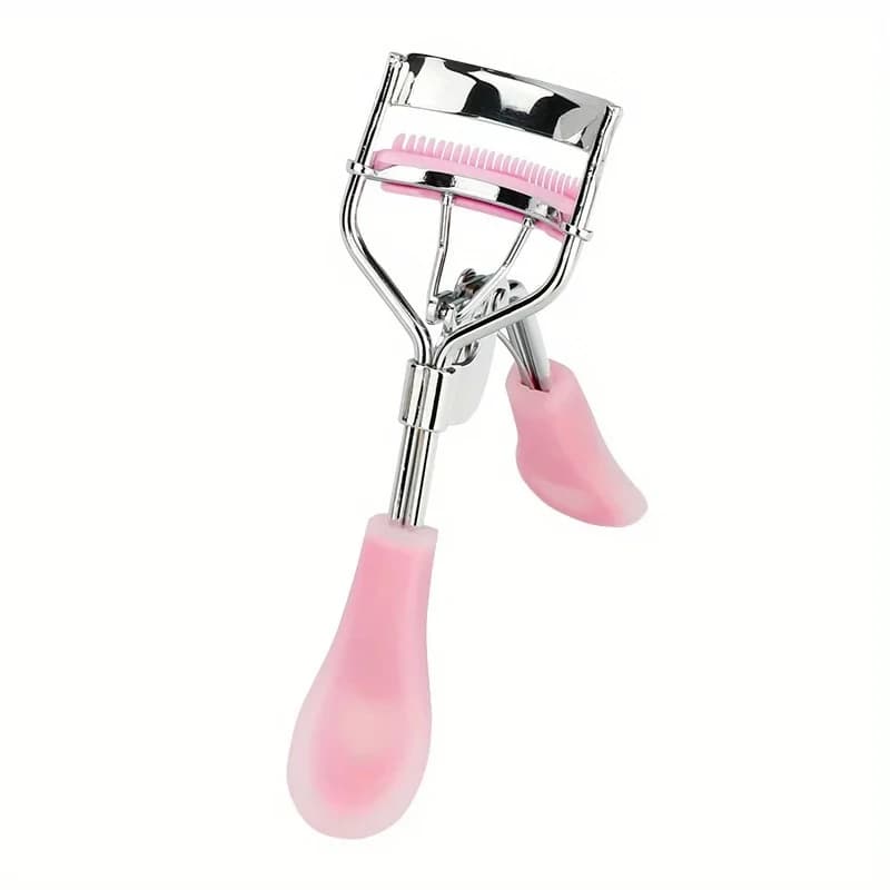1/3 Piegaciglia stainless steel, delicate curled, suitable for women's eyelashes and eyebrows, portable silicone manual design