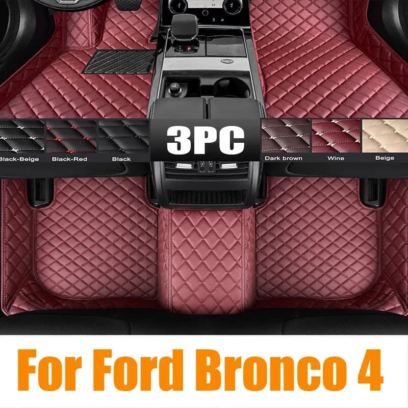 Per Ford Bronco 4 porte 2021 - 2024 Tappetini per auto Cargo Liner Tronco/Schienale Pad TPE 3D Timone sinistro 0531