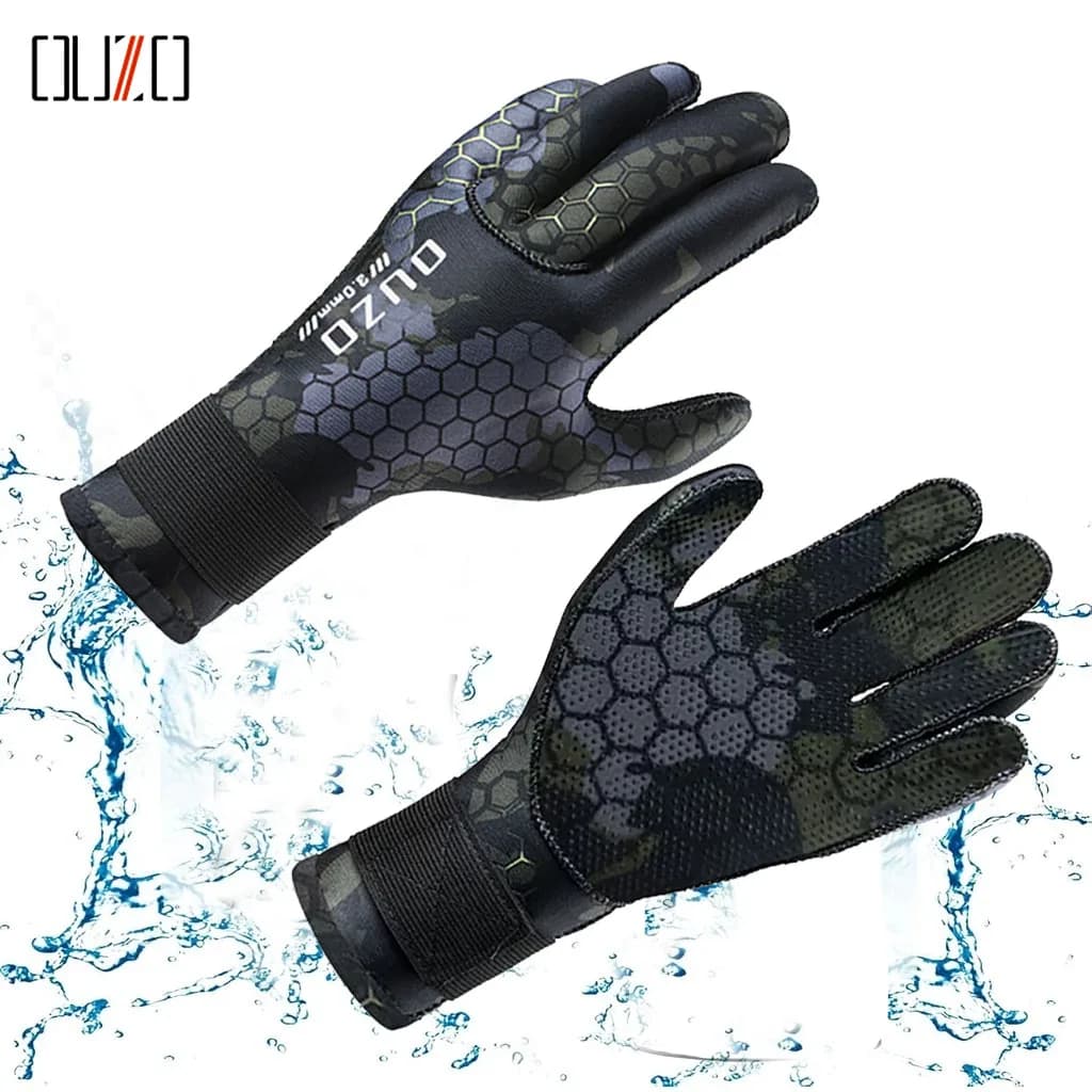 3 mm neoprene diver gloves Snorkeling gloves for hot wear-resistant anti-slip swim resistant to mimetic for catching fish