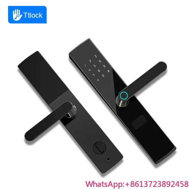 Serratura Intelligente TT 2025 Golden Security BLE a Basso Costo, Supporto APP, Impronta Digitale, Carta RFID, Password, per Casa, Hotel, Garage, in Alluminio