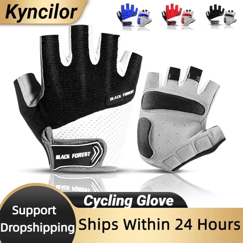 Shockproof Cycling Gloves with GEL Padded Sports Gloves half finger Man Woman Summer Gym Gloves for Cycling MTB Gloves