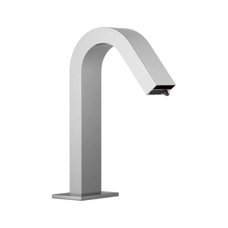 Dual Function Automatic Sensor Faucet and Soap Dispenser for Bathroom Sink Chrome Finish for Standard Mount