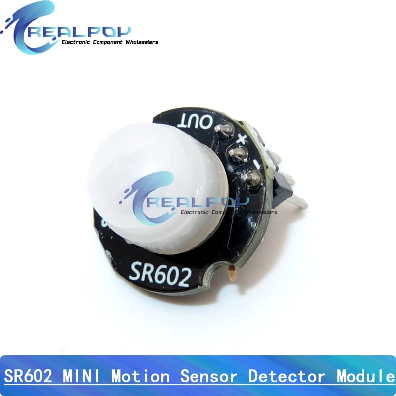 SR602 MINI Modulo rilevatore sensore di movimento Kit PIR a infrarossi piroelettrico Staffa interruttore sensoriale per arduino Fai da te con lente
