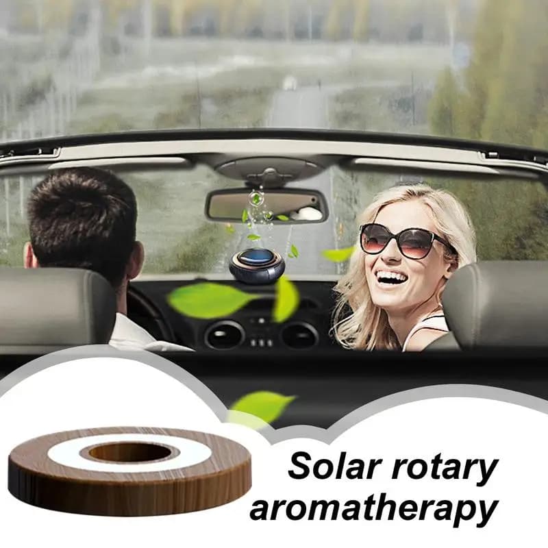 Perfume for solar car Deodorant for solar energy environments Rotating diffuser for aromatherapy Marine perfume Small odor absorber with perfume for oil car
