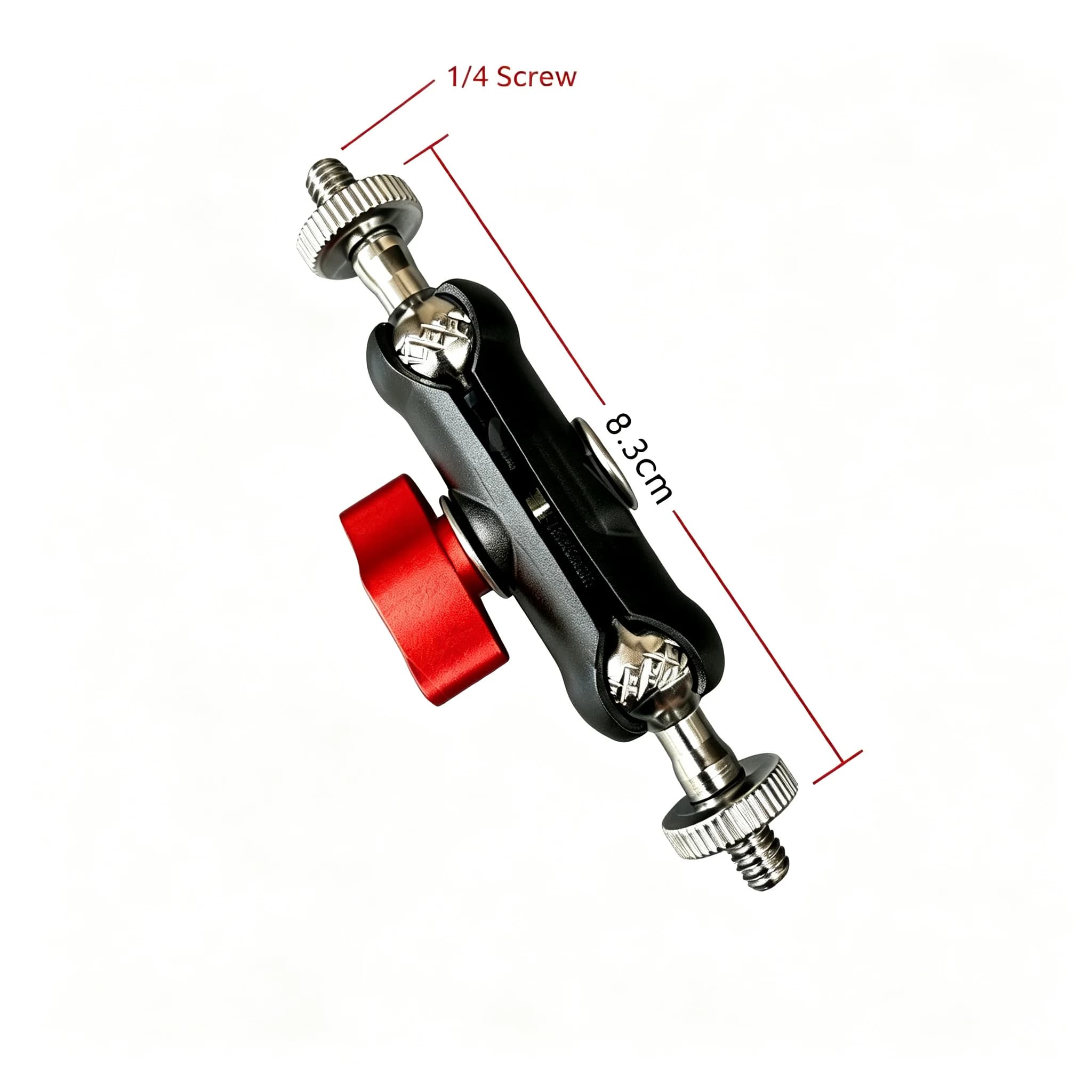 360° Rotation Double Ball Head Magic Arm 1/4" Mount Quick Lock Stab Vlog Live DJ Camera Light Monitor Tripod Mount