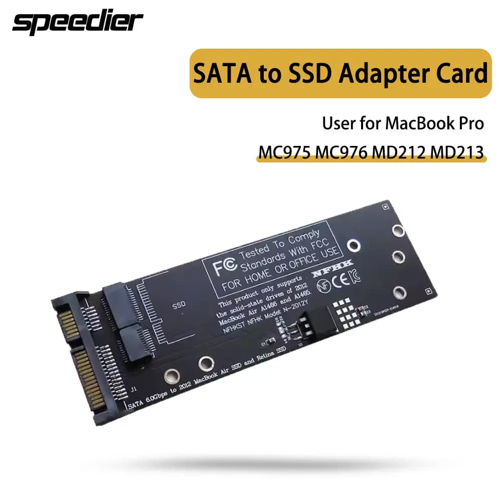 Scheda adattatore SATA SSD per MacBook pro MC975/MC976/MD212/MD213 - Soluzione di archiviazione esterna