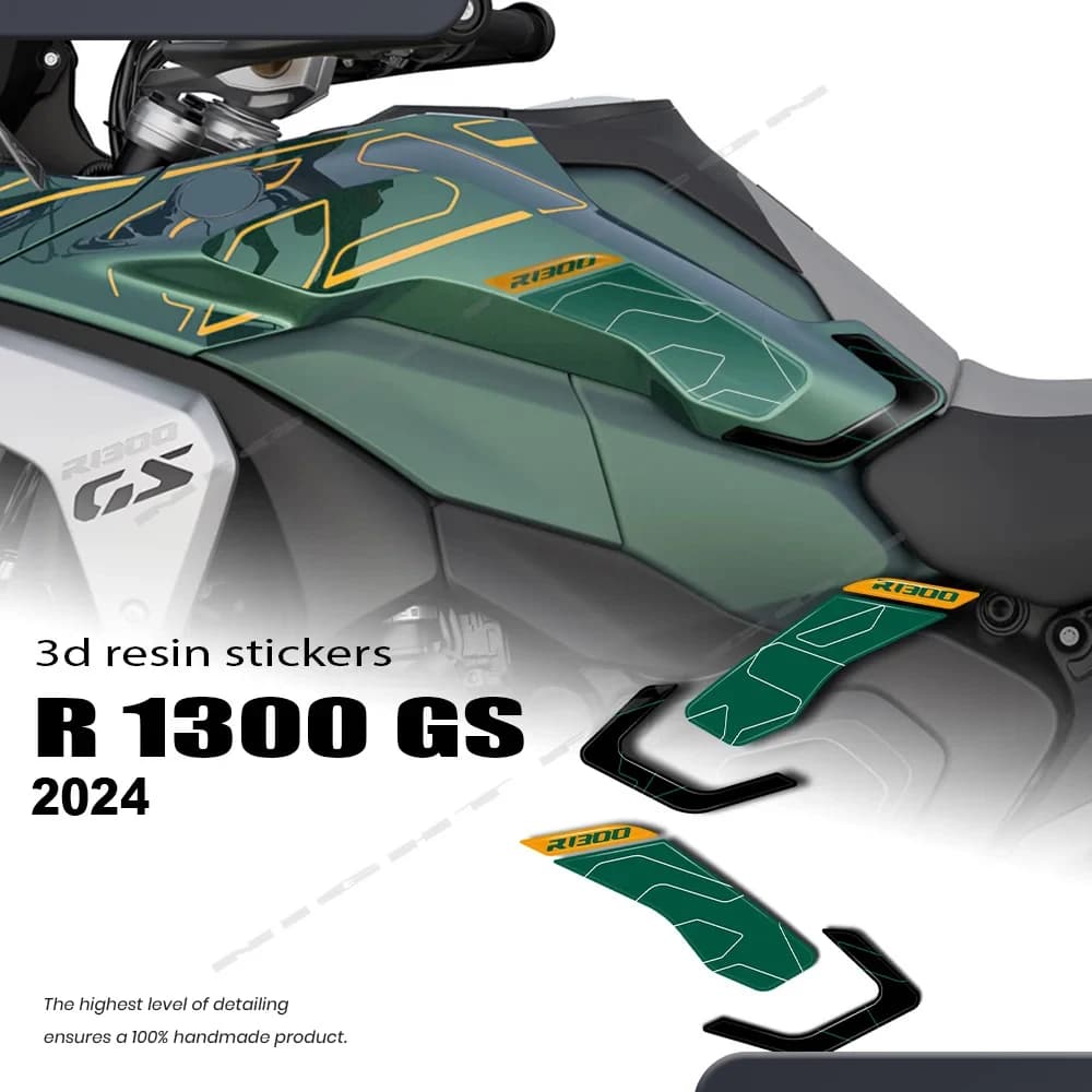 For R 1300 GS R1300GS 2023 2024 2025 3D Epoxy Resin Stickers Side Tank Pad Protection Sticker Kit