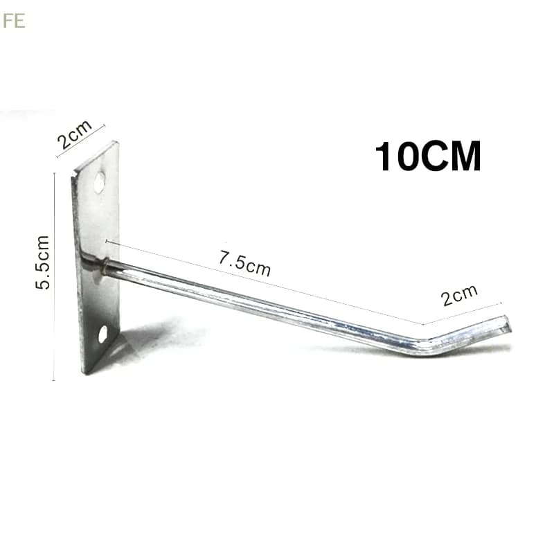 [F] 5pcs/lot Hole Board Hook Steel Oblique Hanger Hardware Tool Hammer Pliers Wall Mount Storage Rack Garage
