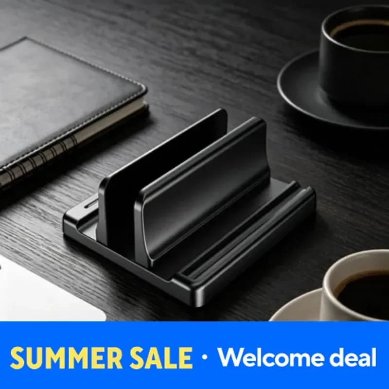 Adjustable Scalable Width Vertical Laptop Holder Adjustable Desktop Stand Easy Store Office Accessories