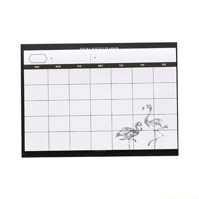 Blocco da scrivania con calendario senza data Pannello pianificazione aggiornato da 30 fogli con pagine staccabili