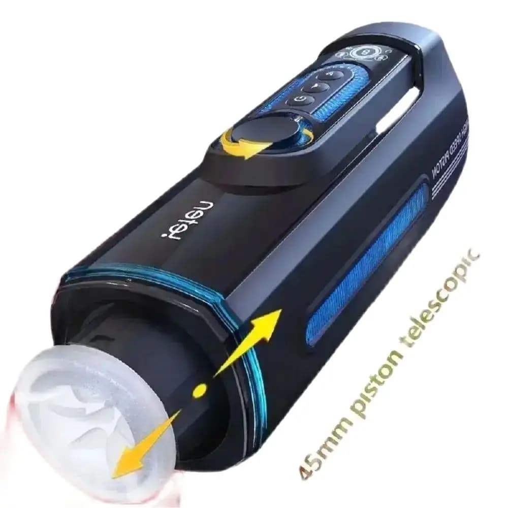 X9-4 masturbatore telescopico ad alta velocità pompino pistone masturbazione tazza vibrazione giocattoli del sesso vera Vagina Moan rotante macchina del sesso