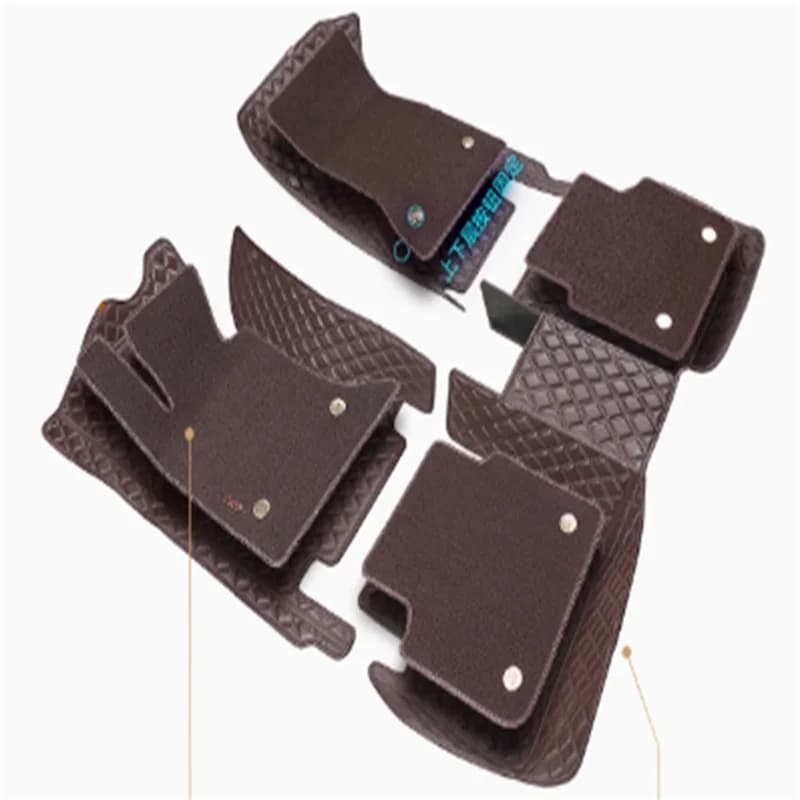 Tappetini per auto personalizzati 5D per Toyota Highlander Kluger Tappeti per auto Doppio strato Piede Coche Fodere per pavimenti Coperta