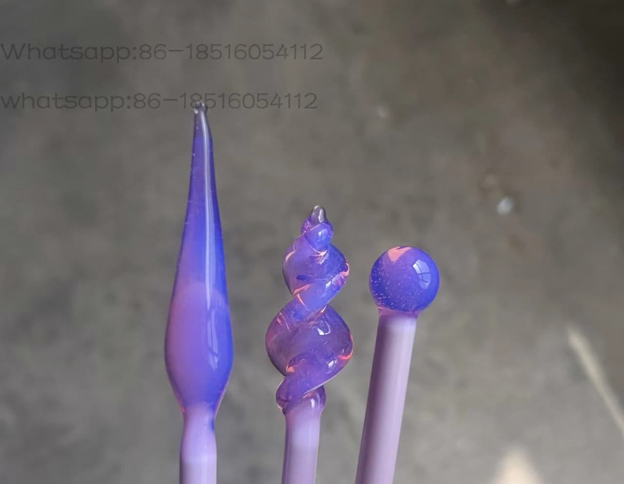 Barra Proteica B12 Viola-Rosa, Asta in Vetro Illuminante, Materiale Duro Smaltato Colorato