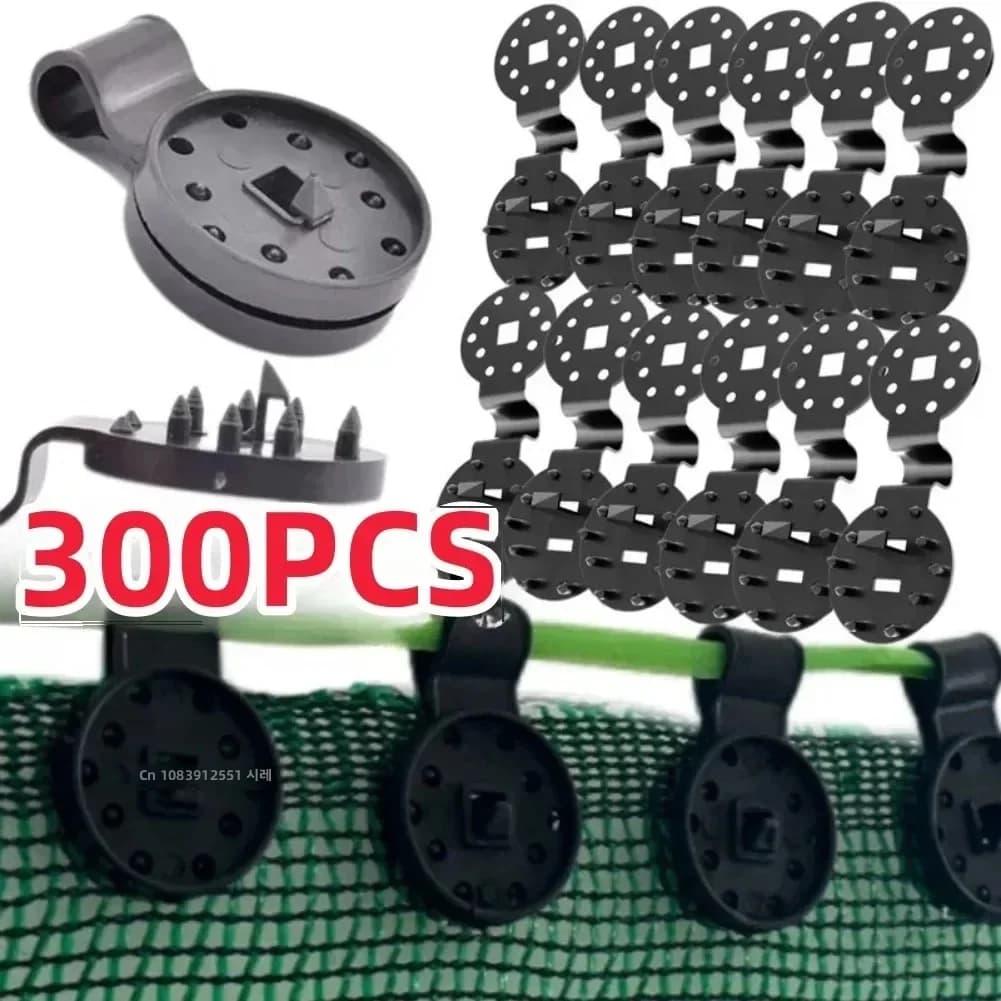 300/100/10PCS Shade Cloth Fix Clasp Telo Heavy Duty Block Grip Serra Plastic Clip Fence Fabric Garden Network Accessory