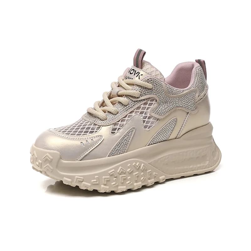 Nuovo 2026 Primavera Estate Casual Scarpe Sportive Suola Spessa Mesh Traspirante Scarpe Da Ginnastica 7.5 CENTIMETRI di Camminata All'aperto Scarpe Grosse Scarpe Da Ginnastica Da Tennis