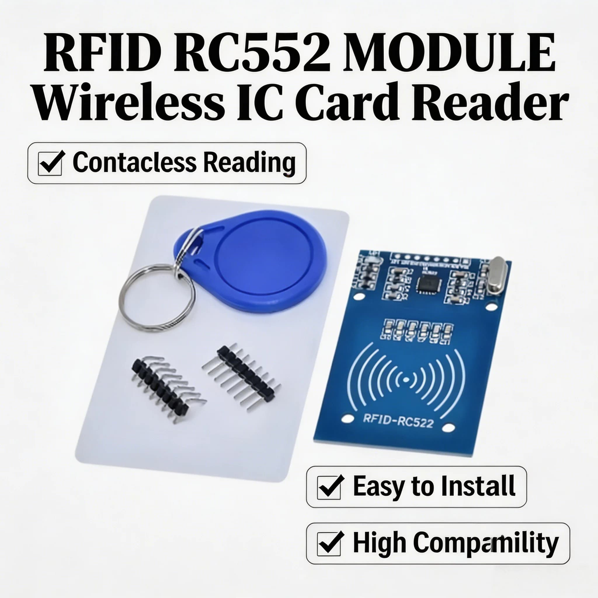 1/5/10 PCS MFRC-522 RC-522 RC522 Antenna RFID IC Wireless Module For Arduino IC KEY SPI Writer Reader IC Card Proximity Module