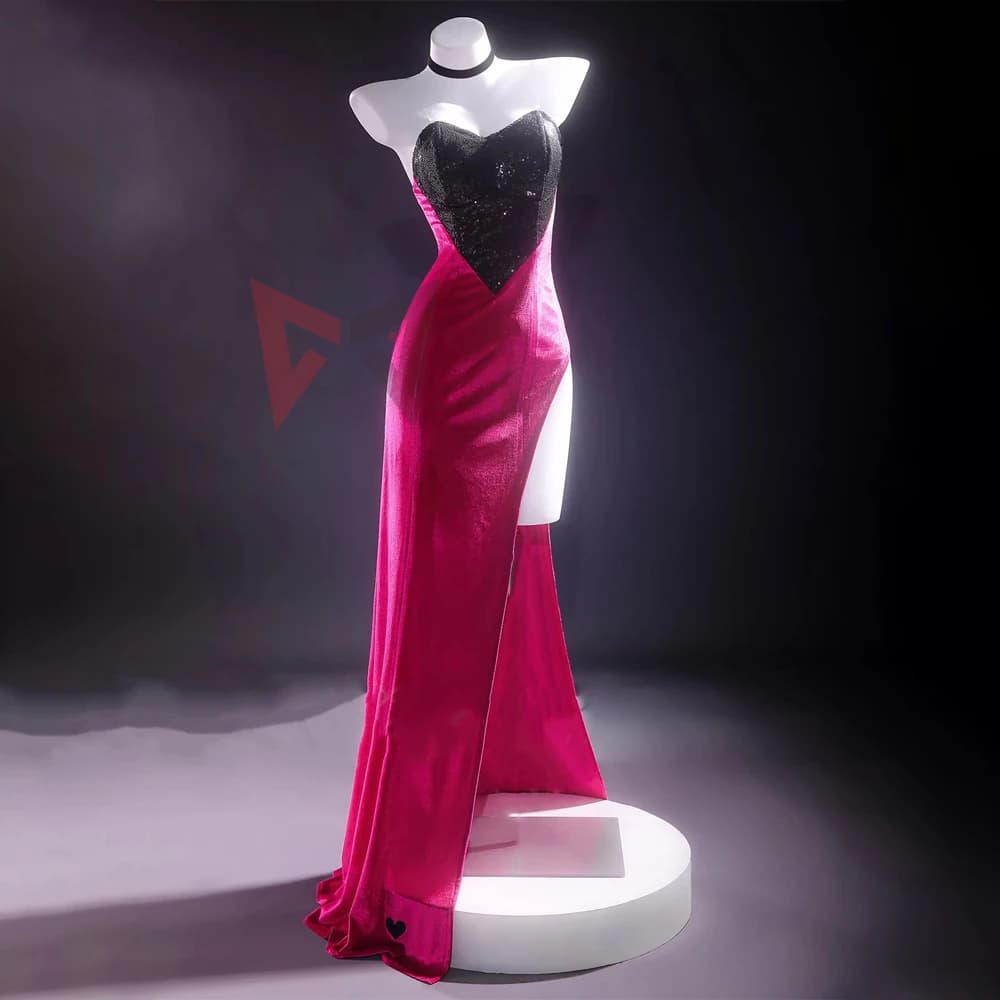 Nuovo tessuto Hazbing Hotel Angel Dust Costume Cosplay Fancy Beauty Dress Cappello Stivali tra cui scegliere per il gioco Party Custom Made