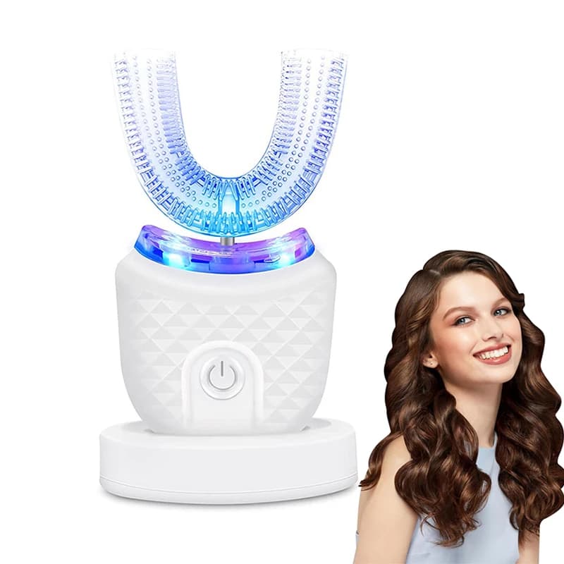 Professional Kit for Dental Whitening in U Shape, Rechargeable, for a White Smile