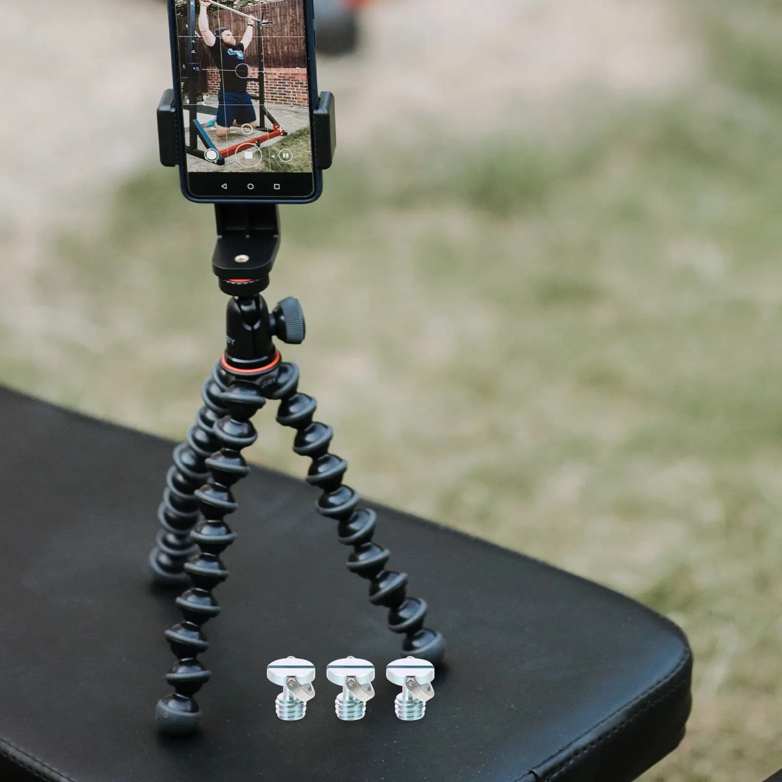 6 Pezzi Viti a D per Fotocamera, Viti a Fessura per Treppiede, Monopiede, Testa a Sfera, Piastra a Sgancio Rapido, Accessori di Montaggio e Fissaggio per Fotocamera