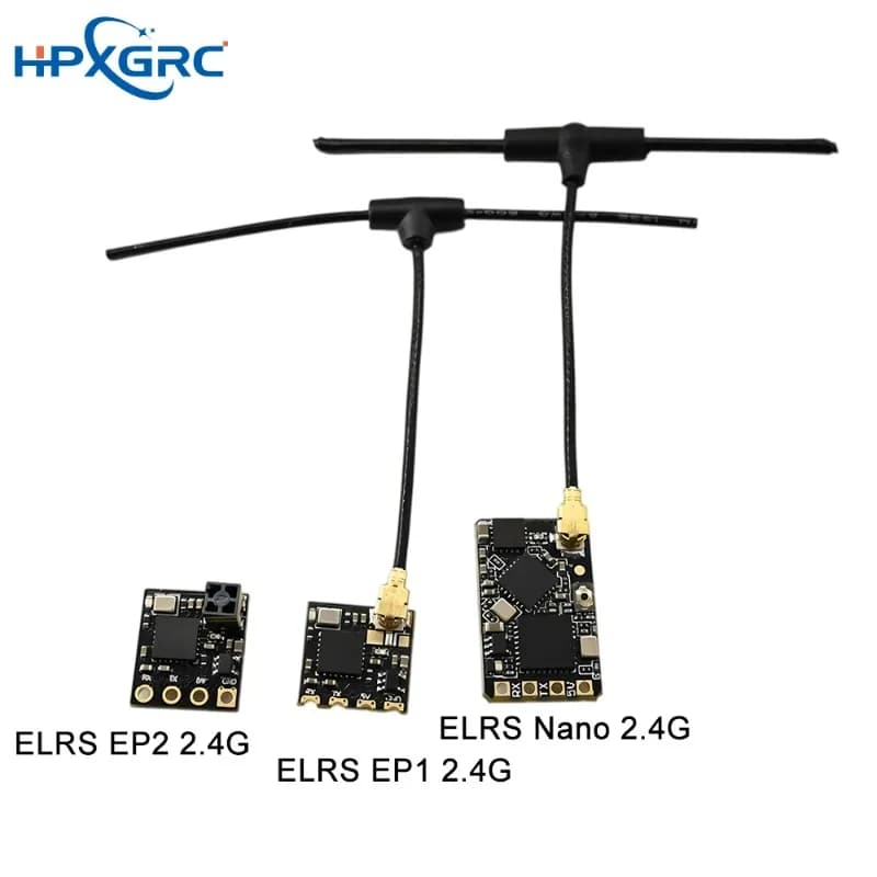 Ricevitore Nano HPXGRC ELRS 2.4G ExpressLRS, Compatibile con 2400RX EP1 EP2, Lunga Portata e Alte Prestazioni per Droni FPV e Aeromodelli RC