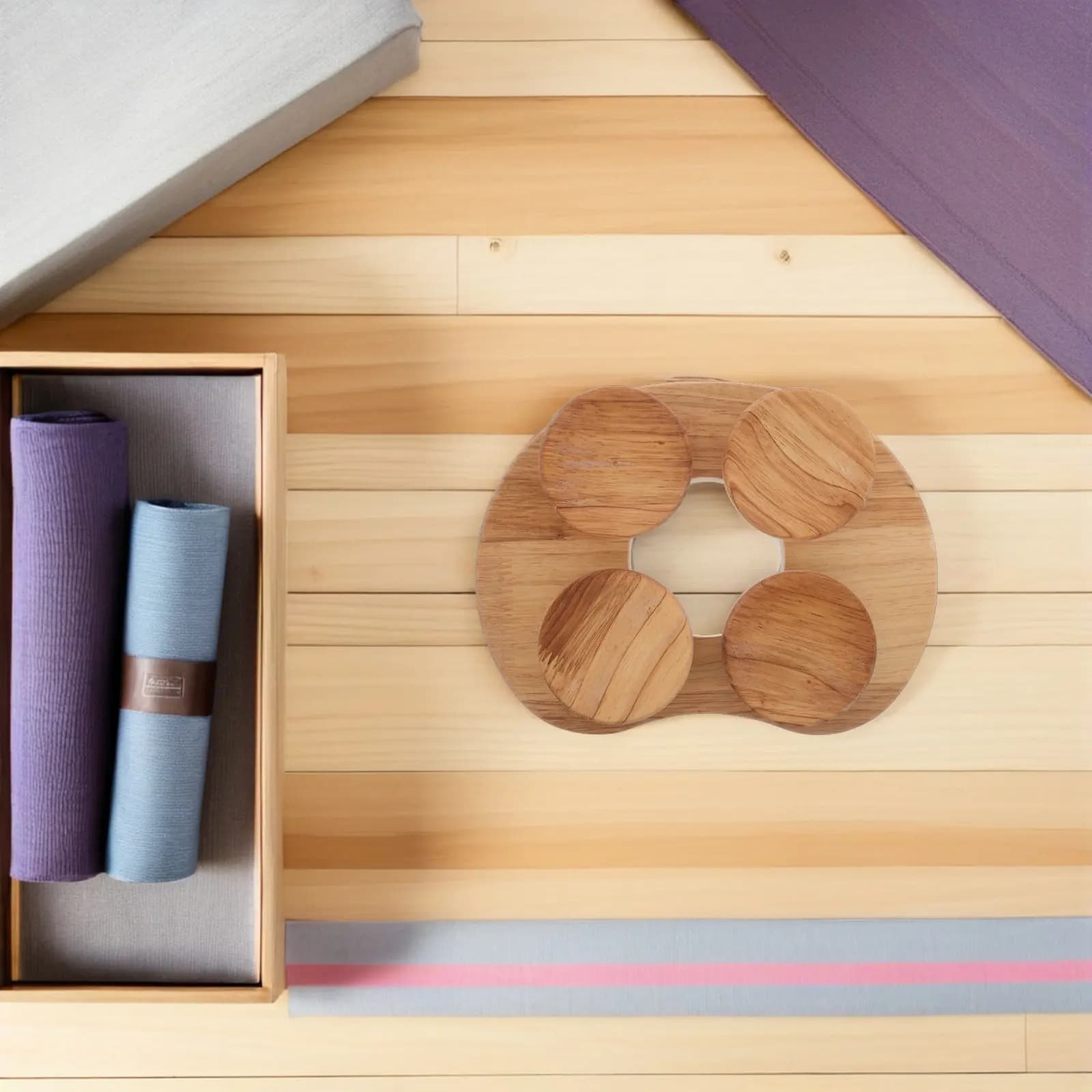 Cuscino Ergonomico in Legno Massello per Sauna, Supporto Lombare Sagomato per Relax, Accessori per Spa e Bagno Turco